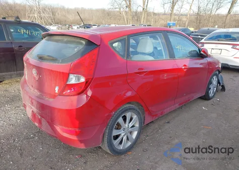 2013 Hyundai Accent Se из США, поврежденный, VIN KMHCU5AE1DU071243